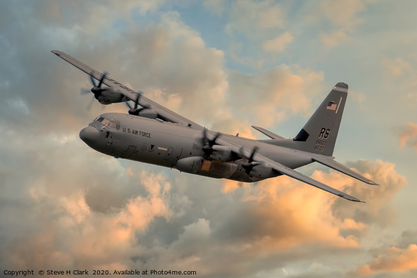 USAF C-130 Hercules Picture Board by Steve H Clark