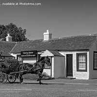 Buy canvas prints of Gretna Green - Black and White by Steve H Clark