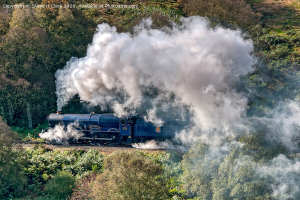 A King In Steam Picture Board by Steve H Clark