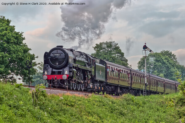 BR Standard Class 7 Oliver Cromwell Picture Board by Steve H Clark