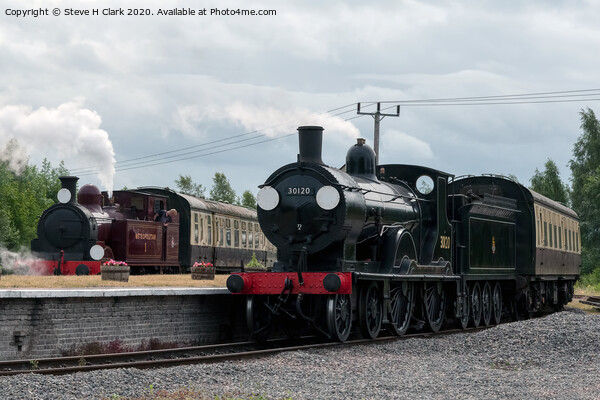 LSWR T9 Class and Metropolitain 1 Picture Board by Steve H Clark