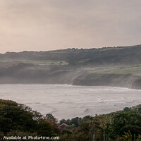 Buy canvas prints of Robin Hood's Bay - Mist Rolling In From The Sea by Steve H Clark