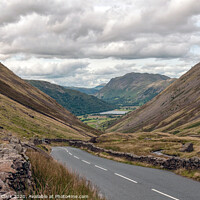 Buy canvas prints of The A592 through the Kirkstone Pass by Steve H Clark