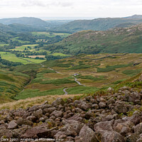 Buy canvas prints of The Hardknott Pass  In The Lake District by Steve H Clark
