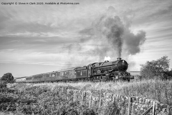 King Edward II - Black and White Picture Board by Steve H Clark