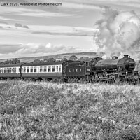 Buy canvas prints of LNER Class B1 - Black and White by Steve H Clark