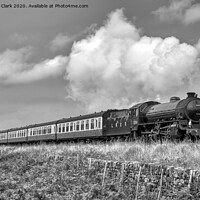 Buy canvas prints of LNER Thompson Class B1 - Black and White by Steve H Clark