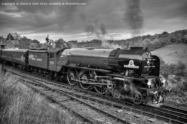 A1 60163 Tornado - Black and White Picture Board by Steve H Clark