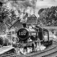 Buy canvas prints of GWR 2857 100th Birthday - Black and White by Steve H Clark