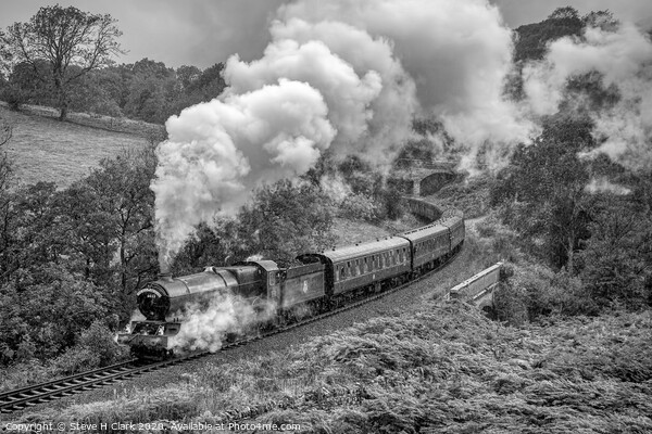 King Edward the Second - Black and White Picture Board by Steve H Clark