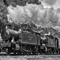 Buy canvas prints of Two GWR Prairies - Black and White by Steve H Clark
