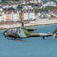 Buy canvas prints of Royal Marines Gazelle Helicopter - Dawlish by Steve H Clark