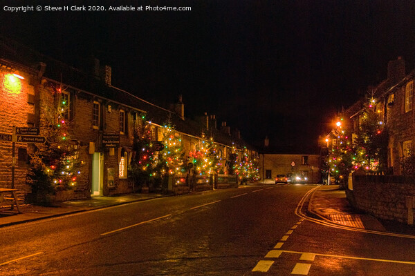 Christmas in Castleton Picture Board by Steve H Clark