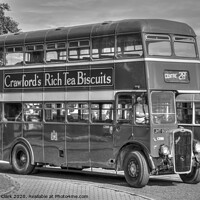 Buy canvas prints of Bristol  Bus - Black and White by Steve H Clark