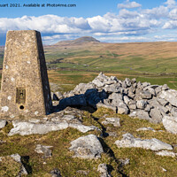 Buy canvas prints of PEn-ghent above Stainforth in the Yorkshire Dales by Peter Stuart