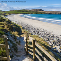Buy canvas prints of Vatersay Beach Outer Hebrides by Peter Stuart