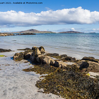 Buy canvas prints of East Kilbride Beach on South Uist in the Outer Hebrides by Peter Stuart