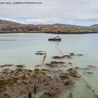 Buy canvas prints of Eriskay is an island in the Outer Hebrides and is located betwee by Peter Stuart
