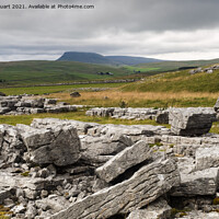 Buy canvas prints of Pen-y-ghent from Winskill Stones above Langcliffe by Peter Stuart