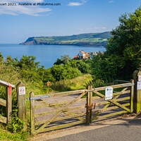 Buy canvas prints of Robin Hoods Bay in North Yorkshire by Peter Stuart