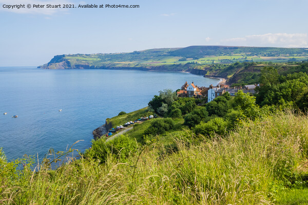 Robin Hoods Bay on the Cleveland Way Picture Board by Peter Stuart