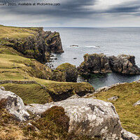 Buy canvas prints of Coastline near to Shawbost on the isle of lewis by Peter Stuart