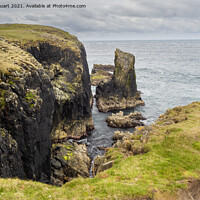 Buy canvas prints of Rocks and Point at the Butt of Lewis, Outer Hebrides by Peter Stuart