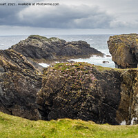 Buy canvas prints of Rocks and Point at the Butt of Lewis by Peter Stuart