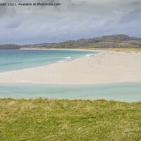 Buy canvas prints of Coastline and Golden beaches near to Uig on the isle of leis by Peter Stuart