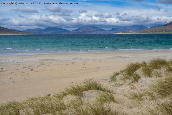 Luskentyre Beach, Isle of Harris Outer Hebrides Picture Board by Peter Stuart