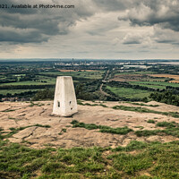 Buy canvas prints of Walking between Helsby Hill and Woodhouse Hill near Frodsham in  by Peter Stuart