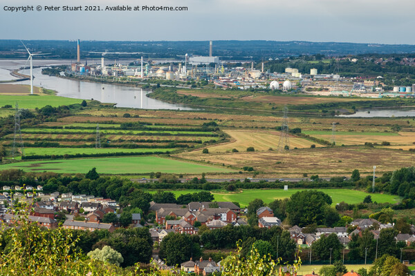 View from the top of Helsby Hill in Cheshire Picture Board by Peter Stuart