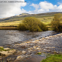 Buy canvas prints of The river Doe near the Beezley Falls above Ingleton Waterfall Trail by Peter Stuart