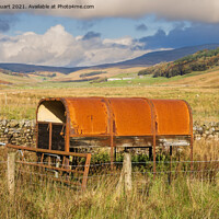 Buy canvas prints of rotting trailer in kingsdale by Peter Stuart