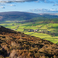 Buy canvas prints of View from the Simon's Seat in the Yorkshire Dales by Peter Stuart