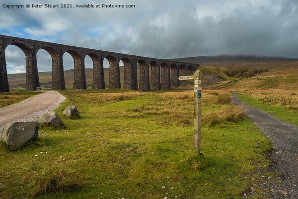 Ribblehead Viaduct on the Settle Carlisle railway in the Yorkshi Picture Board by Peter Stuart