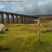 Buy canvas prints of Ribblehead Viaduct on the Settle Carlisle railway in the Yorkshi by Peter Stuart