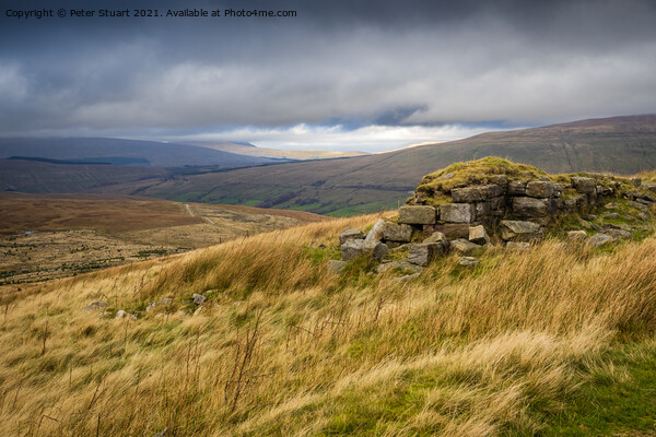Blea moor and Dent Head in the Yorkshire Dales Picture Board by Peter Stuart