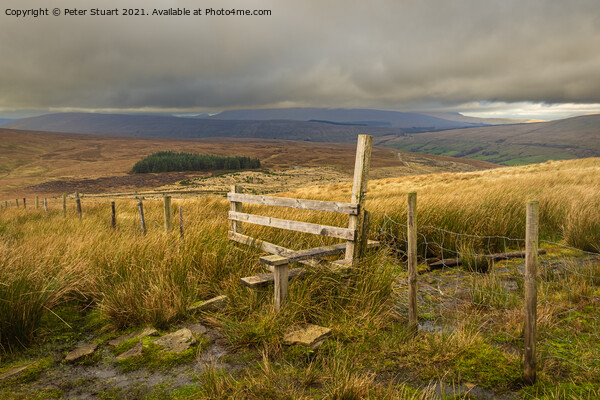 Blea moor and Dent Head in the Yorkshire Dales Picture Board by Peter Stuart