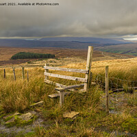 Buy canvas prints of Blea moor and Dent Head in the Yorkshire Dales by Peter Stuart