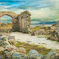 Buy canvas prints of Celtic Cross Llanddwyn Island Anglesey North Wales by Peter Stuart