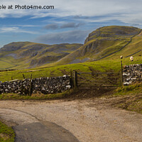 Buy canvas prints of Walking the Settle Loop above Settle and Langcliff by Peter Stuart