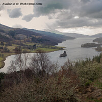 Buy canvas prints of The Queens view at Loch Tummel near Pitlochry in Scotland by Peter Stuart