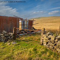 Buy canvas prints of Walking along the Pennine Bridleway between Newby Head Gate to G by Peter Stuart