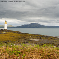 Buy canvas prints of Rubha nan Gall lighthouse is located north of Tobermory on the I by Peter Stuart