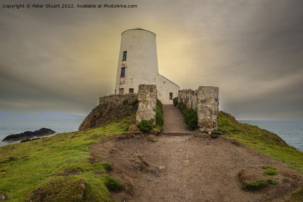 Twr Mawr lighthouse on Llanddwyn Island, Anglesey, Wales Picture Board by Peter Stuart