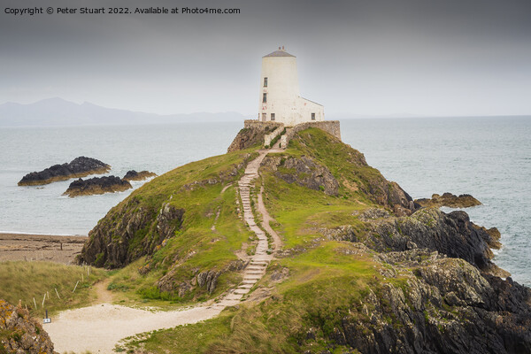 Twr Mawr lighthouse on Llanddwyn Island, Anglesey, Wales Picture Board by Peter Stuart