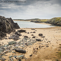 Buy canvas prints of Newborough Warren is an extensive sand dune system and includes  by Peter Stuart