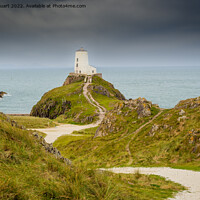 Buy canvas prints of Twr Mawr lighthouse on Llanddwyn Island, Anglesey, Wales by Peter Stuart