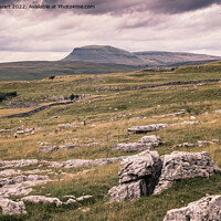 Buy canvas prints of Ingleborough from Winskill Stones above Langcliffe near Settle i by Peter Stuart